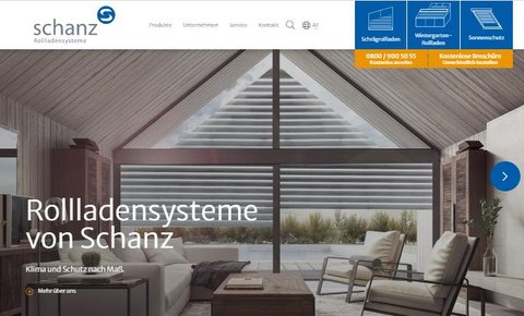 Website Schanz Rollladensysteme